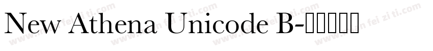 New Athena Unicode B字体转换